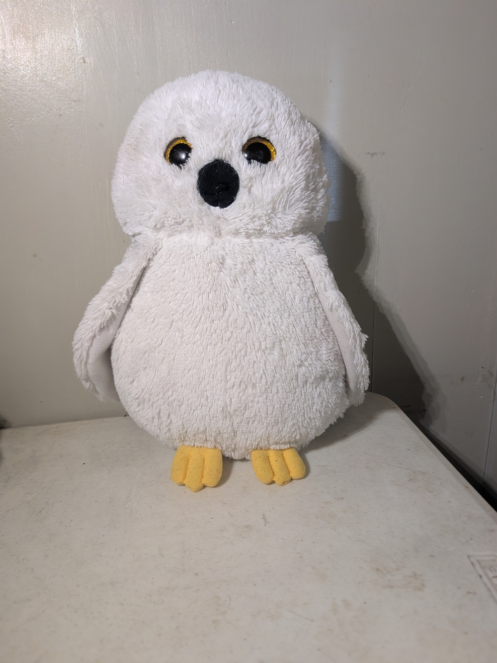 Wizarding World Harry Potter Hedwig Owl Plush Stuffed Animal White EUC
